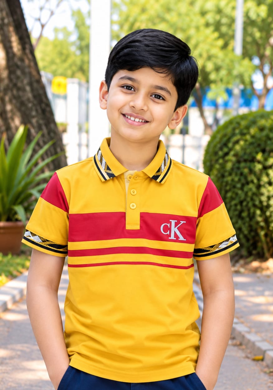 Premium 100% Cotton Kids Polo Shirt