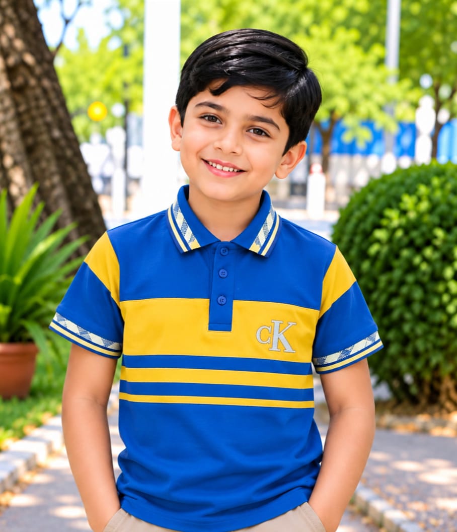 Premium 100% Cotton Kids Polo Shirt