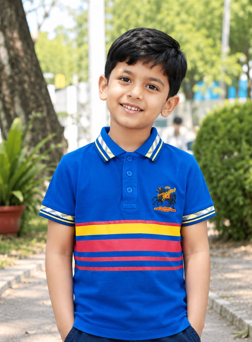 Premium 100% Cotton Kids Polo Shirt