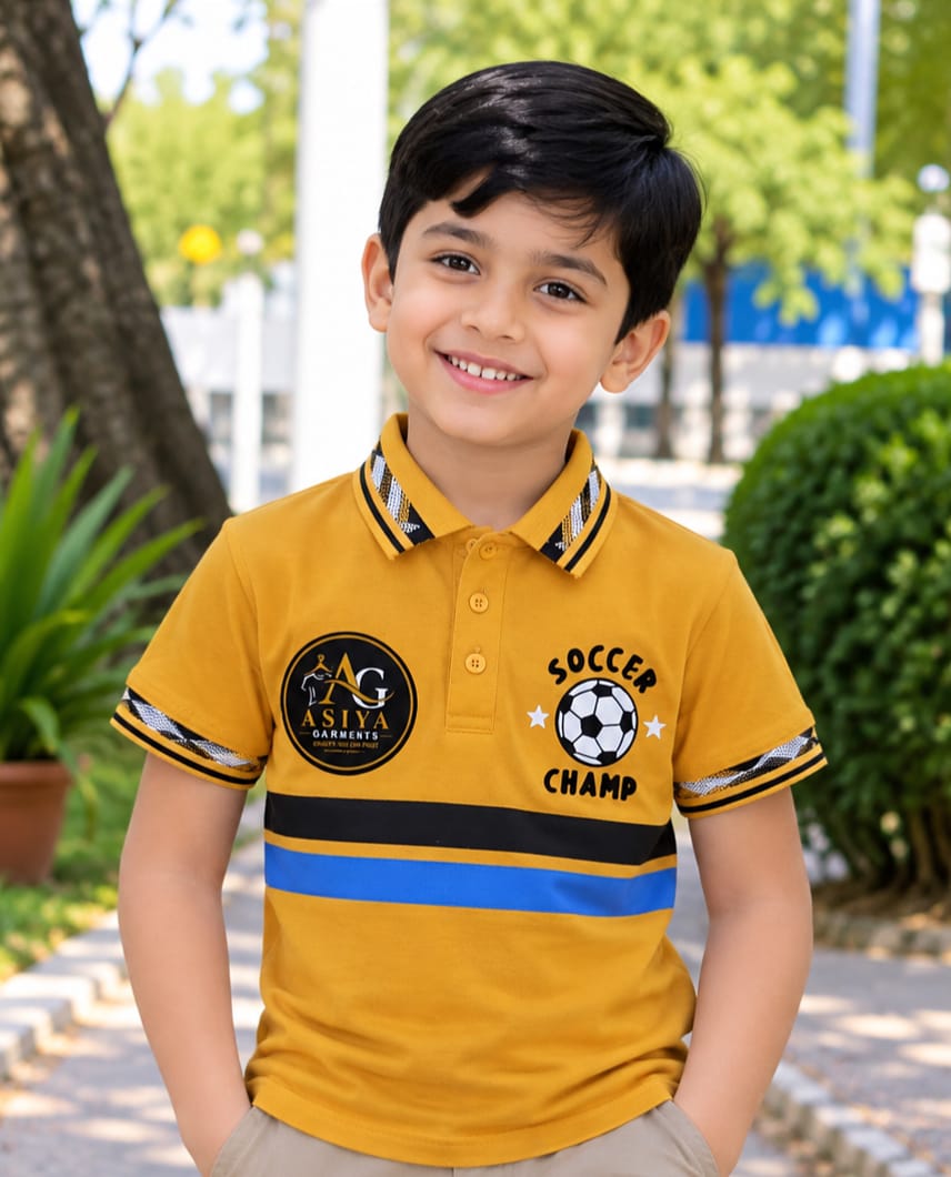 Premium 100% Cotton Kids Polo Shirt