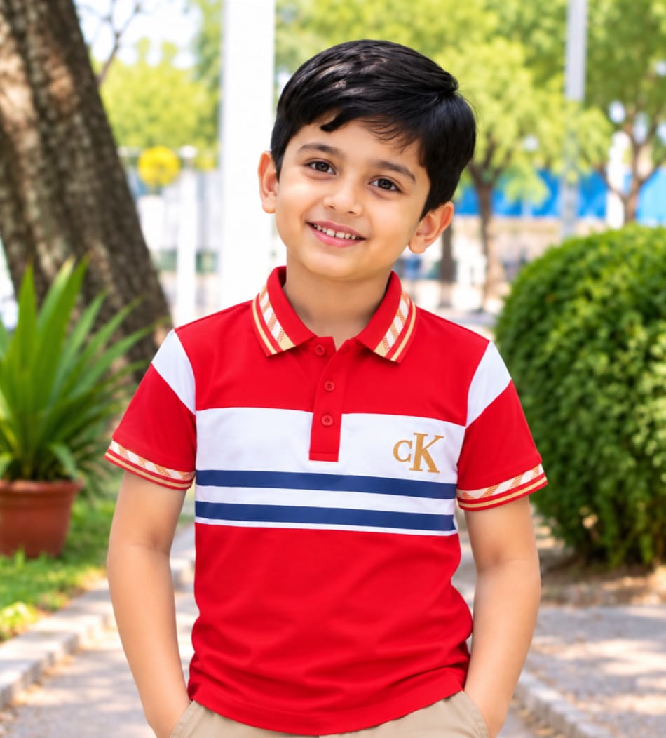 Premium 100% Cotton Kids Polo Shirt