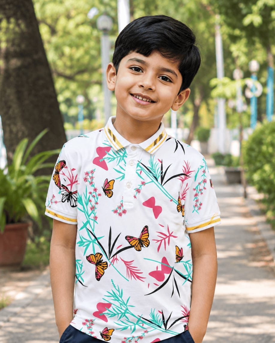 Premium 100% Cotton Kids Polo Shirt