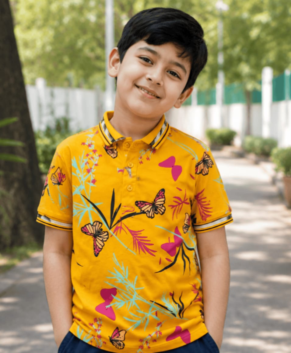 Premium 100% Cotton Kids Polo Shirt