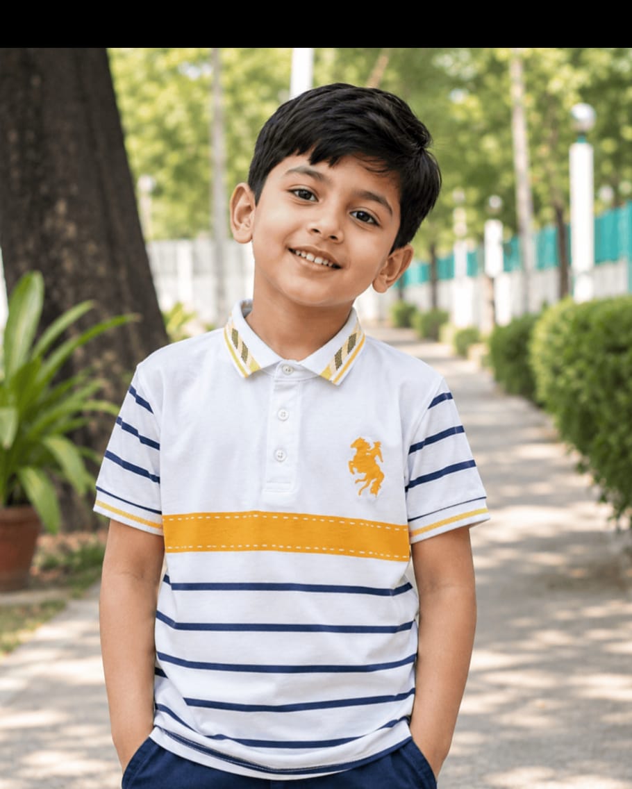 Premium 100% Cotton Kids Polo Shirt