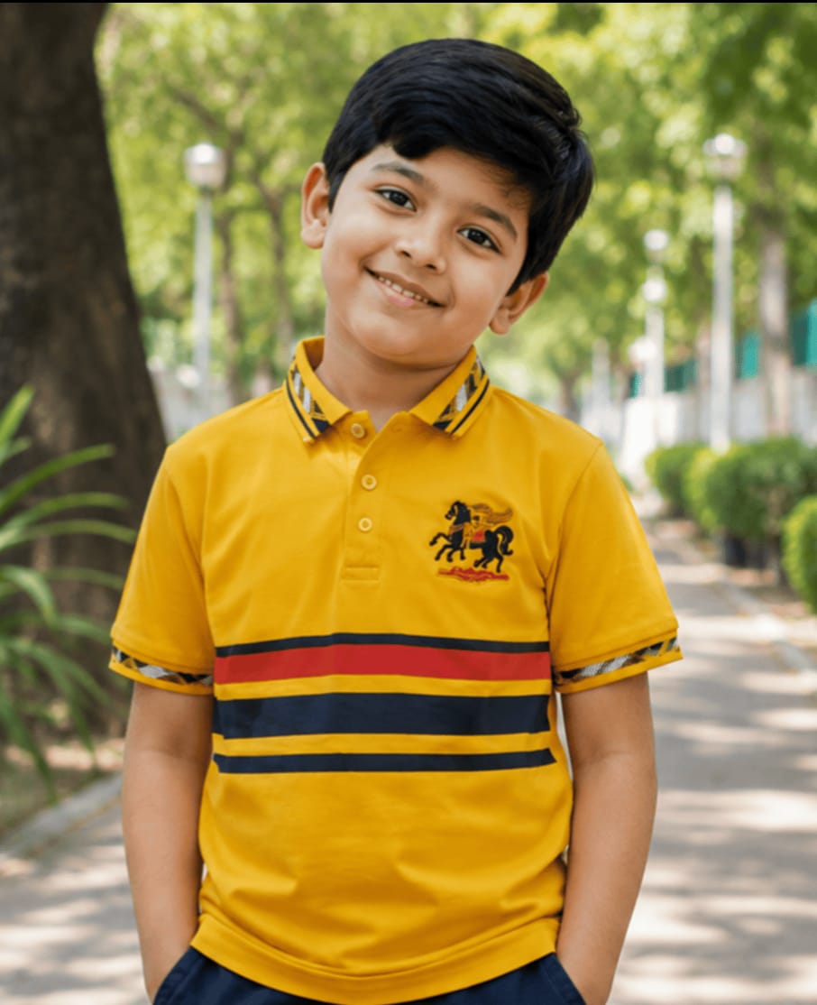 Premium 100% Cotton Kids Polo Shirt