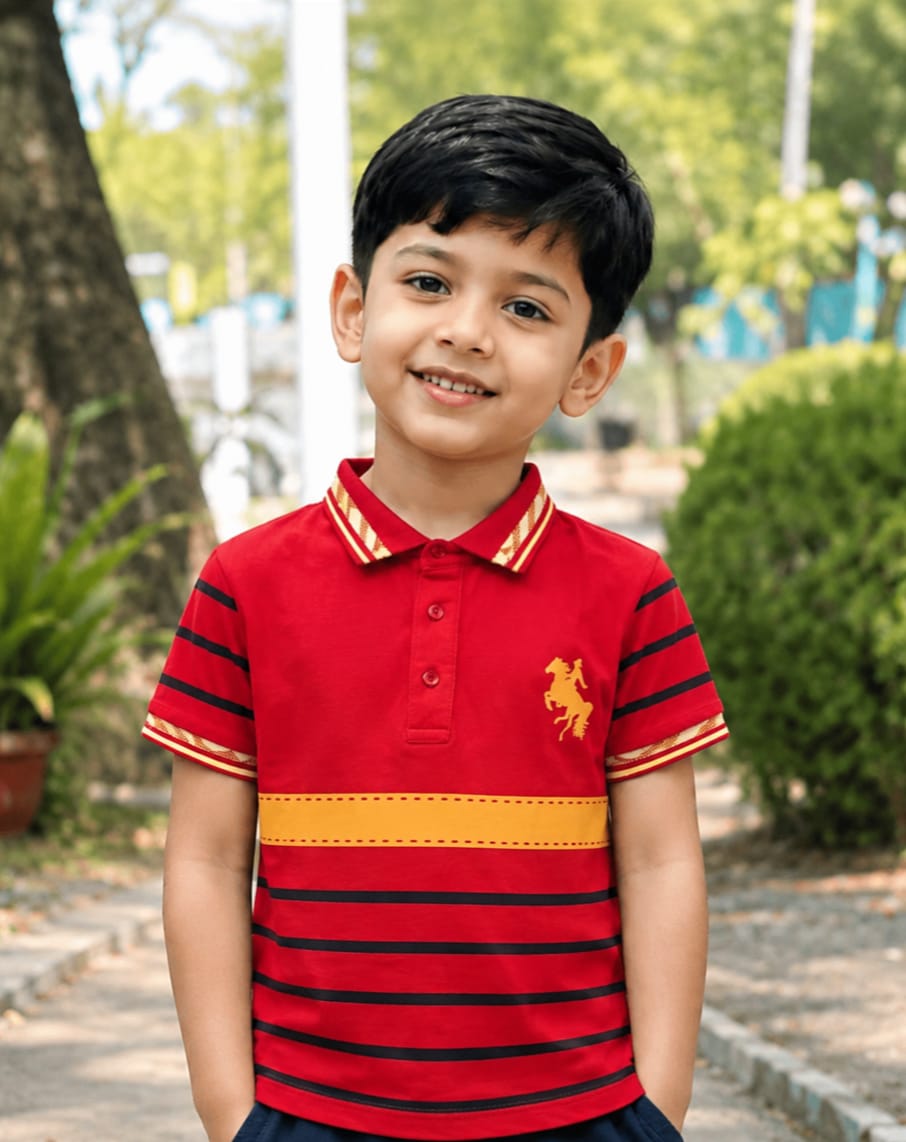 Premium 100% Cotton Kids Polo Shirt