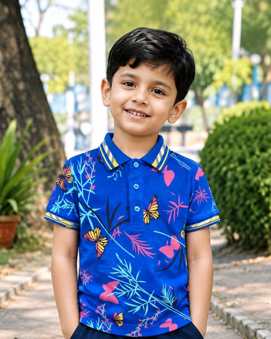 Premium 100% Cotton Kids Polo Shirt