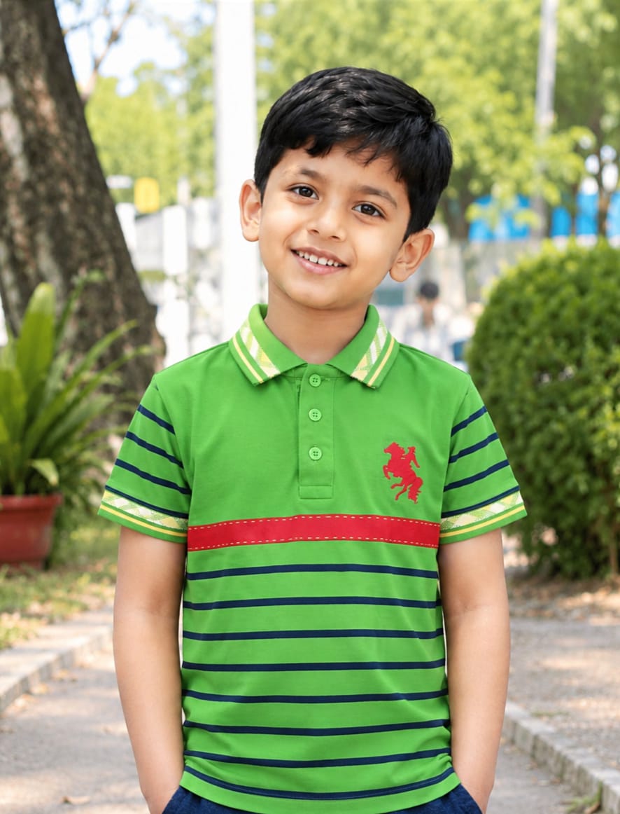 Premium 100% Cotton Kids Polo Shirt