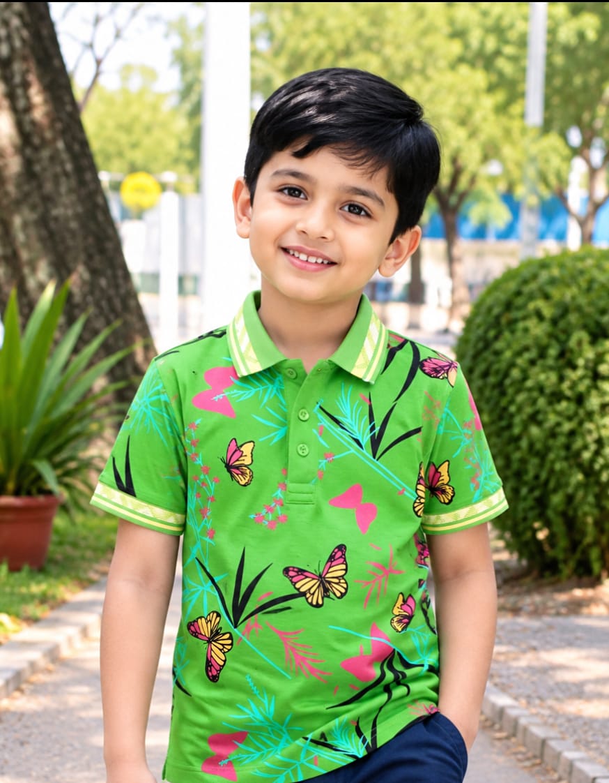 Premium 100% Cotton Kids Polo Shirt