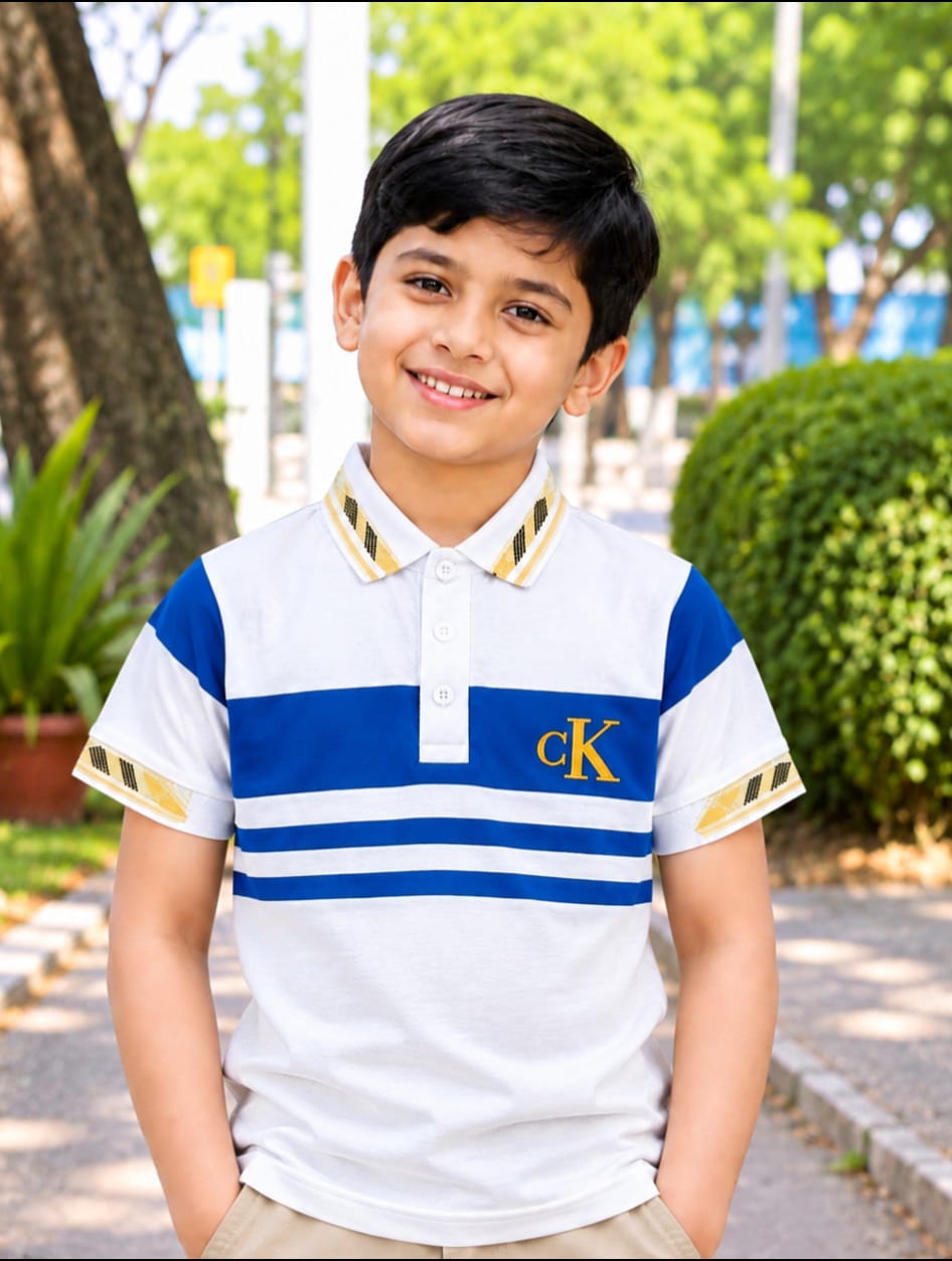 Premium 100% Cotton Kids Polo Shirt